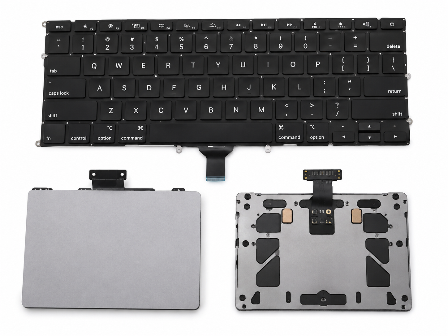 MacBook keyboards and trackpads